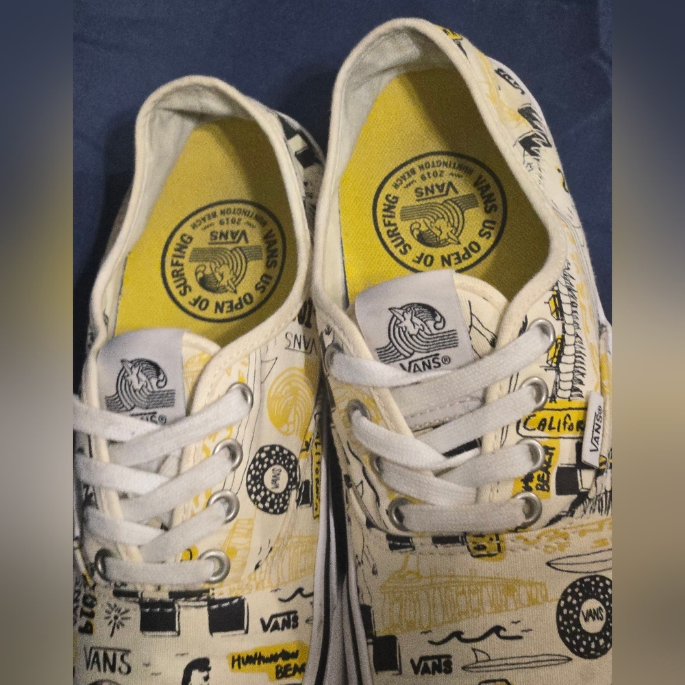 Authentic Vans Sneakers US Open of Surfing 2019 - Size Men's-6 Size Women's 7.5 - Picture 7 of 10